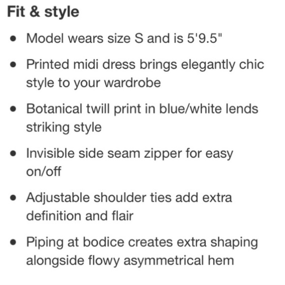 Botanical Tie Strap Dress ALEXIS size 3X blue - Picture 12 of 16